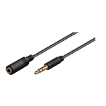 Microconnect AUDLG1G audio cable 1 m 3.5mm Black