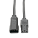 Tripp Lite P005-003 power cable Black 35.8" (0.91 m) C13 coupler C14 coupler