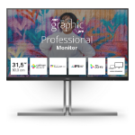 AOC U32U3CV computer monitor 80 cm (31.5") 3840 x 2160 pixels 4K Ultra HD LCD Black