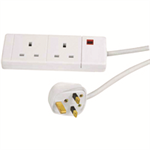 CED 2-WAY EXTENSION LEAD WHITE