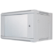 Intellinet 19" Network Cabinet - Wall Mount (Standard), 6U, 450mm Deep, Grey, Flatpack, Max 60kg, Suitable also for use on desk or floor, Usable Depth 260mm, Metal & Glass Door, Back Panel, Removeable Sides, Parts for wall install (eg screws/rawl plugs) n