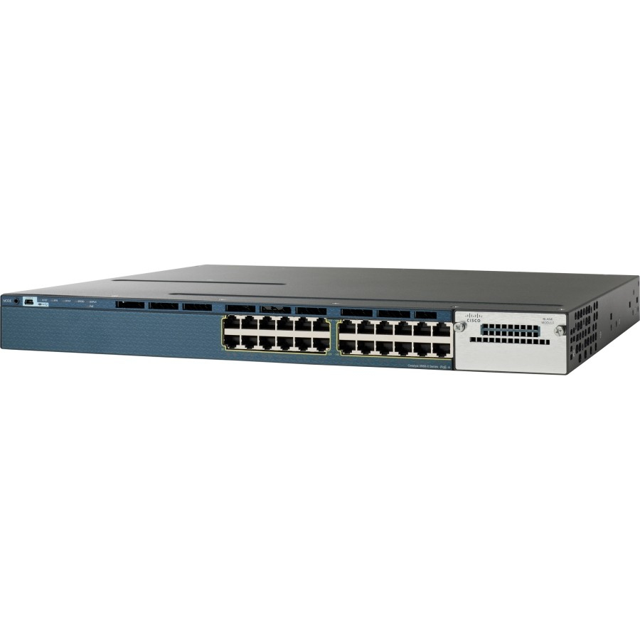 Cisco WS-C3560X-24T-E network switch Managed L2/L3 Gigabit Ethernet (10/100/1000) Power over Ethernet (PoE) 1U Turquoise