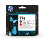 HP 774 Matte Black/Chromatic Red DesignJet Printhead