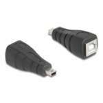 DeLOCK 67200 tussenstuk voor kabels Mini USB USB Type-B Zwart