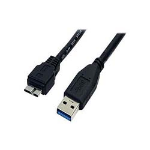 StarTech.com 0.5m (1.5ft) Black SuperSpeed USB 3.0 Cable A to Micro B - M/M