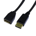 Videk DisplayPort Plug to Socket Cable 0.15m -