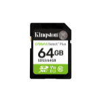 Kingston Technology 64GB SDXC Canvas Select Plus Gen3 100MB/s C10 UHS-I U1 V10