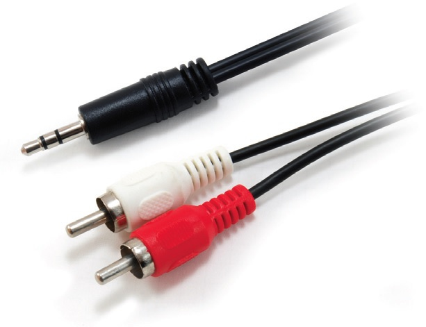 Image of Equip 3.5mm Male to 2xRCA Male Stereo Audio Cable, 2.5m
