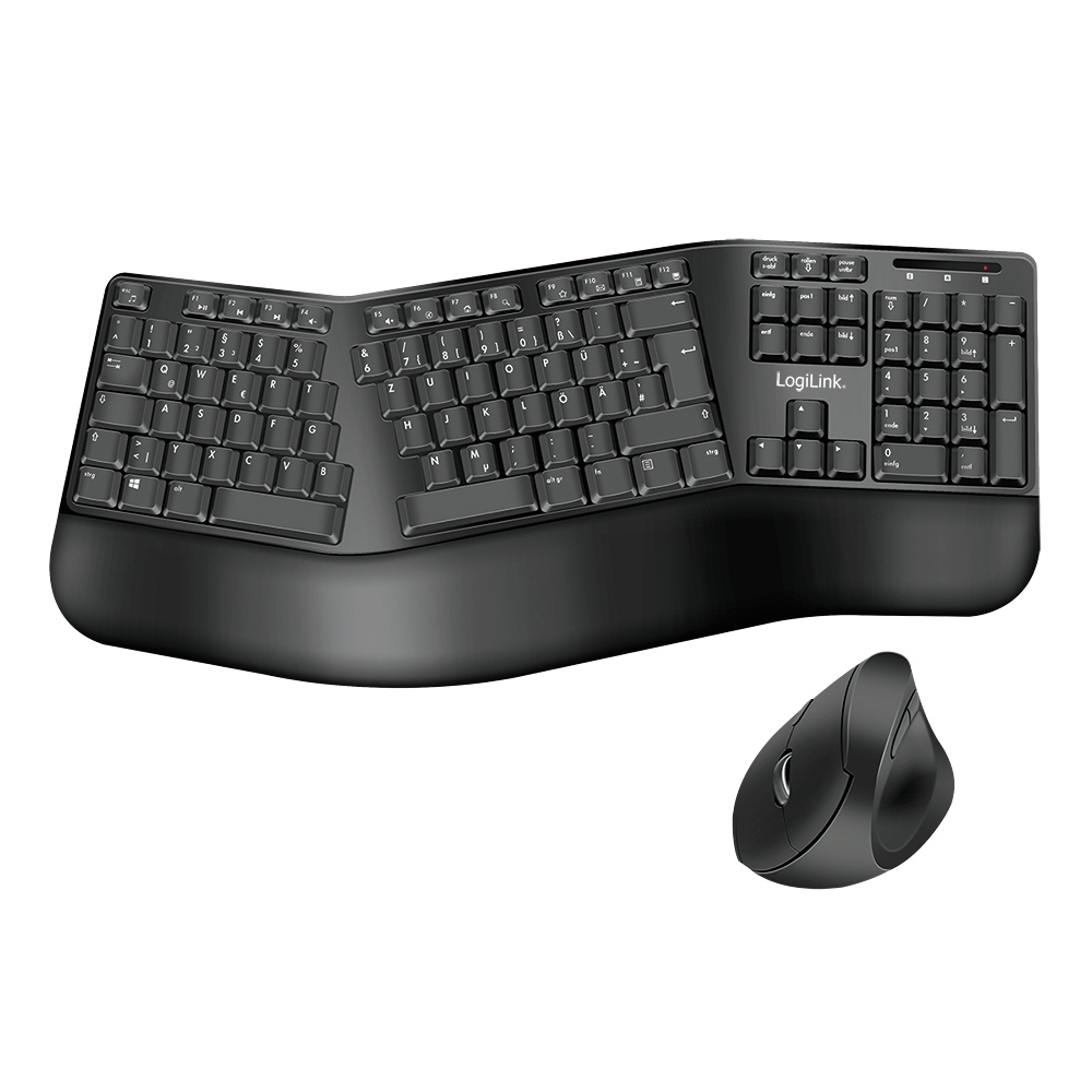 Image of LogiLink ID0211 keyboard Mouse included RF Wireless QWERTZ German...