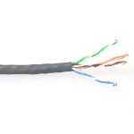 ACT CAT5E U/UTP PVC massief grijs 100 m