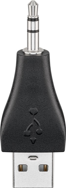 Image of Goobay 93981 cable gender changer USB-A 3.5mm Black