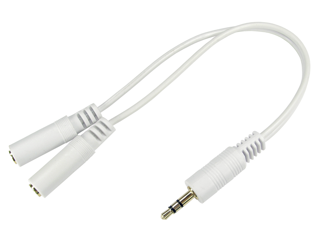 Cables Direct 3-M2FGWHT audio splitter White