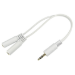 Cables Direct 3-M2FGWHT audio splitter White