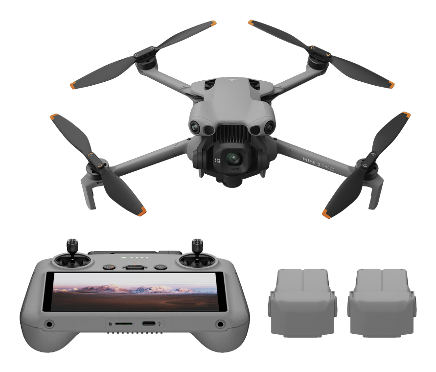 DJI Mini 5 Pro Fly More Combo Plus ( RC2) 4 rotors Quadcopter 50 MP 3840 x 2160 pixels 2788 mAh Black, Grey