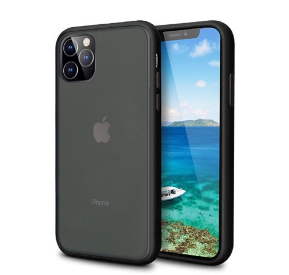 JLC Apple iPhone SE 2020/2022 & iPhone 6/7/8 Matte Clear Case- Black