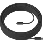 Logitech Strong USB cable 393.7" (10 m) USB 3.2 Gen 2 (3.1 Gen 2) USB A USB C Graphite