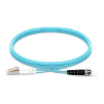 Origin Storage LC-ST OM4 Fibre Patch Cable Multimode Duplex Aqua 3m