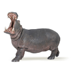 Papo Wild Animal Kingdom Hippopotamus Toy Figure, Three Years or Above, Grey (50051)