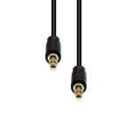 ProXtend 3-Pin Slim Cable M-M Black 2M