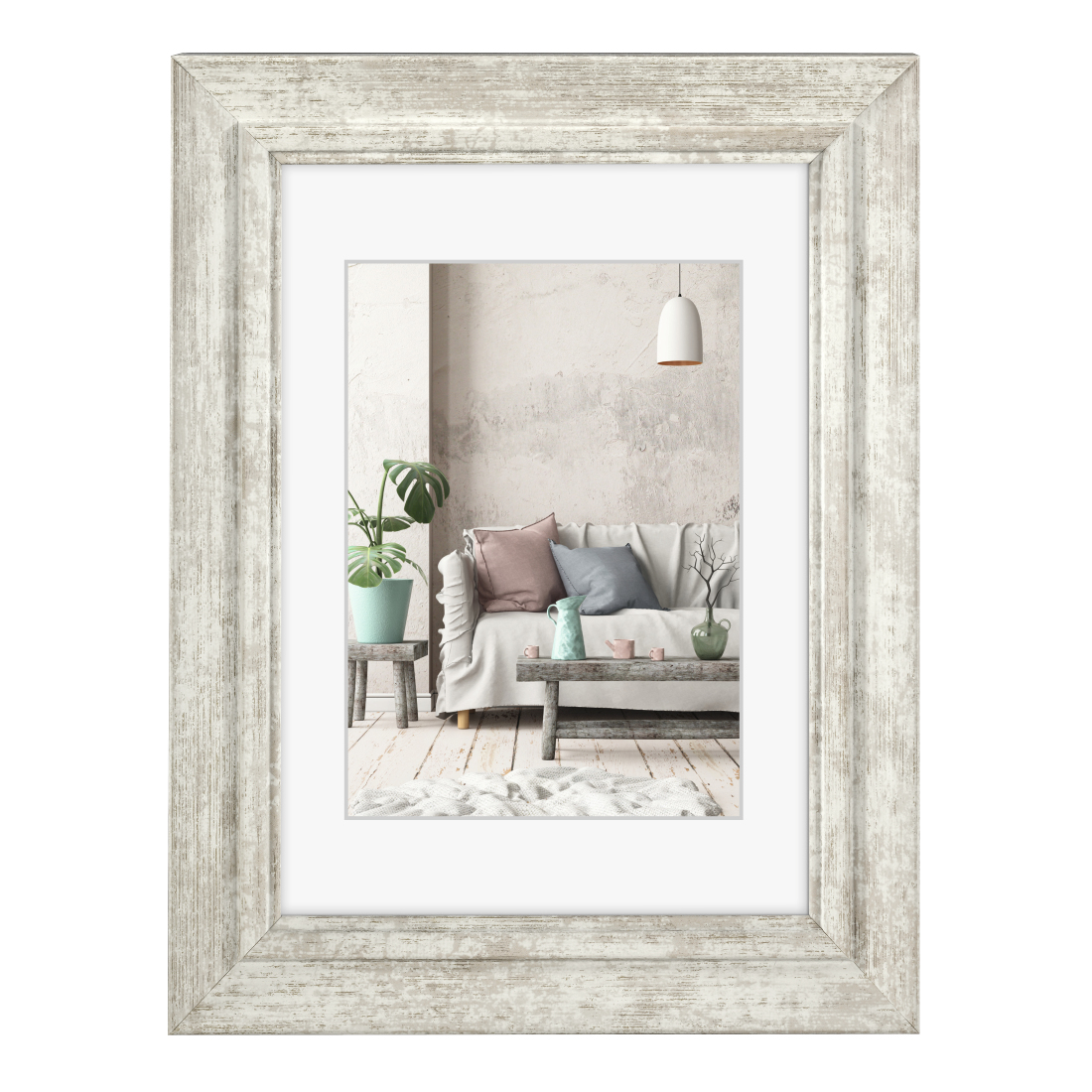 Image of Hama Cozy - Glass Polystyrene - White - Single picture frame -...