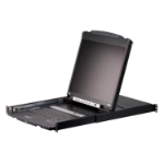 ATEN CL5808N rack console 48,3 cm (19") 1280 x 1024 Pixels Metaal, Kunststof Zwart 1U