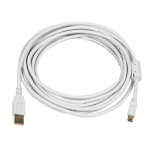 Monoprice 8636 USB cable 180" (4.57 m) USB 2.0 USB A Mini-USB B White