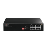 Edimax GS-1008PH V2 network switch Unmanaged Gigabit Ethernet (10/100/1000) Power over Ethernet (PoE) Black