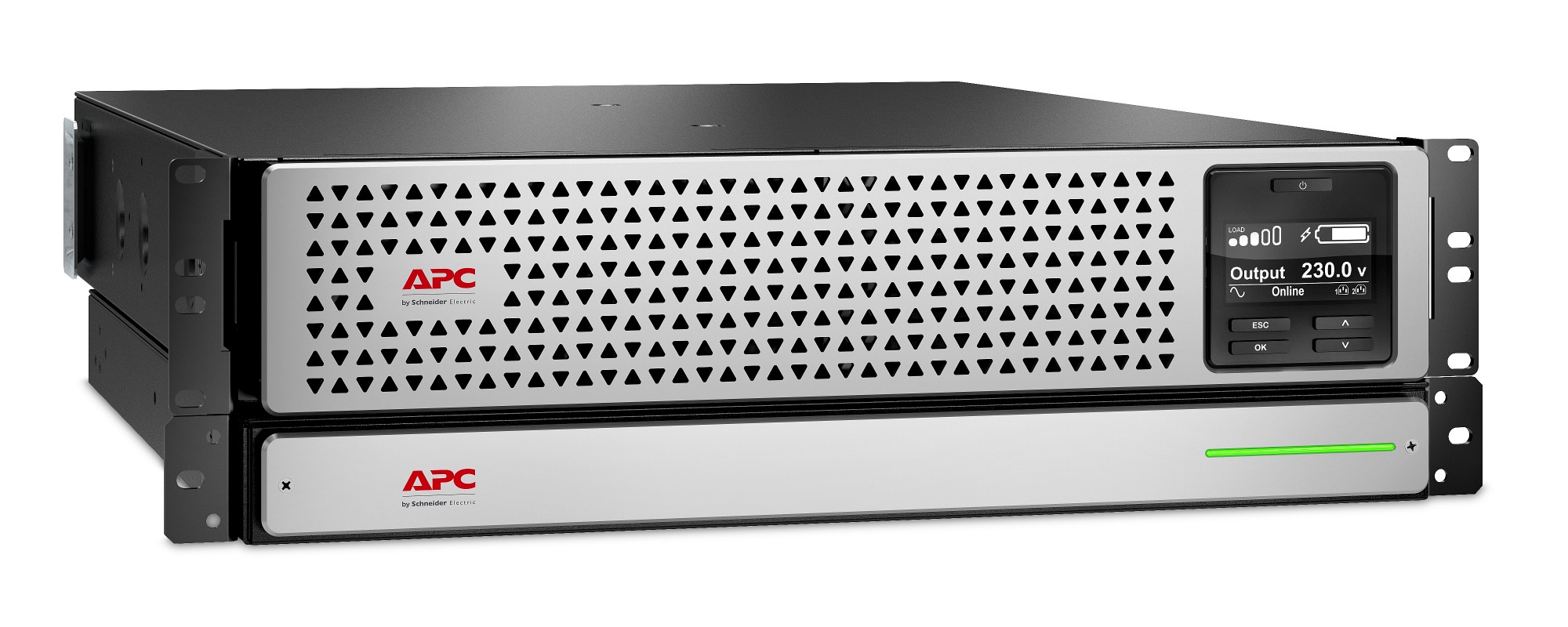 APC Smart-UPS On-Line. 1500VA. Rackmount 3U. 230V. 8x C13 IEC outlets.