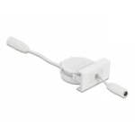 DeLOCK Easy 45 Module Power Retractable Cable DC 5.5 x 2.1 mm female / female white