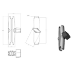 RAM Mounts RAM-A-201U-B montagekit