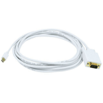 Monoprice Mini DisplayPort/VGA, 3.048 m 120" (3.05 m) VGA (D-Sub) White