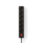 Nedis EXSO615F2BK power extension 6 AC outlet(s) Indoor Black