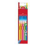 Faber-Castell Jumbo GRIP Blue, Green, Orange, Pink, Yellow 5 pc(s)