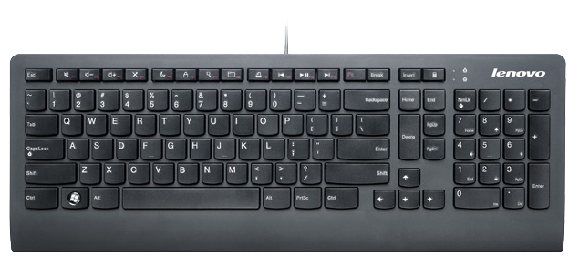 IBM Slim USB. RO keyboard Office Romanian Black