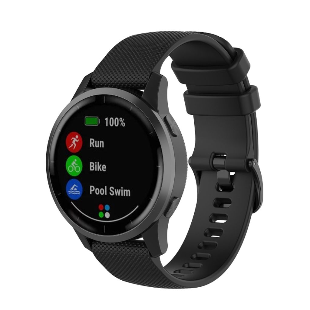EU Product - Vivoactive 4 Silicone Watch Band - Black thumbnail