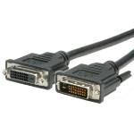 VALUE Monitor DVI Cable, DVI (24+1), Dual Link, M/F 2.0 m