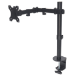 Manhattan TV & Monitor Mount, Desk, Full Motion, 1 screen, Screen Sizes: 10-27", Black, Clamp Assembly, VESA 75x75 to 100x100mm, Max 8kg, Lifetime Warranty