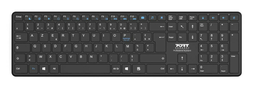 Port Designs 900903-R-UK keyboard Home Bluetooth QWERTY UK English Black