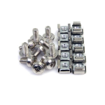 StarTech.com 100 Pkg M6 Mounting Screws and Cage Nuts for Server Rack Cabinet