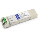 AddOn Networks MSA and TAA Compliant 10GBase-DWDM 50GHz SFP+ Transceiver (SMF, Auto-Tunable, 80km, LC, DOM, Rugged)