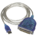 C2G Port Authority USB Serial DB25 Adapter 6ft serial cable USB Type-A DB-25