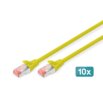 Digitus DK-1644-030-Y-10 netwerkkabel Geel 3 m Cat6 S/FTP (S-STP)