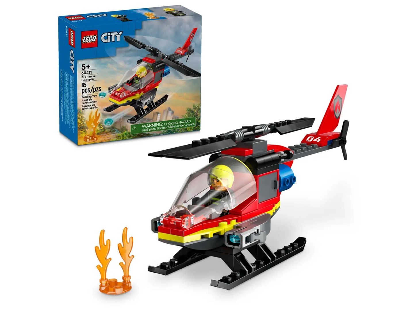 LEGO City 60411 - Fire Rescue Helicopt
