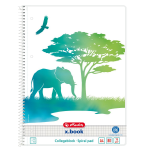 Herlitz GREENline writing notebook A4 80 sheets Green, White