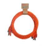 Cablenet 2m Cat6a RJ45 Orange U/FTP LSOH 30AWG Slim Snagless Booted Patch Lead (PK10)