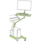 DPSB Floor Stand PC Mounting Option for SCi / SGi stands 2200C002 / 2200C001