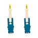 Tripp Lite N383S-05M InfiniBand/fibre optic cable 196.9" (5 m) SN OFNR Blue, White, Yellow