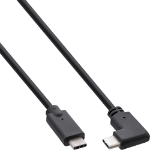 InLine USB 3.2 Gen.2 cable, USB-C male/male angled, black, 1.5m