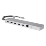 Rocstor PORTABLE DOCK USB 3.2 Gen 1 (3.1 Gen 1) Type-C Silver