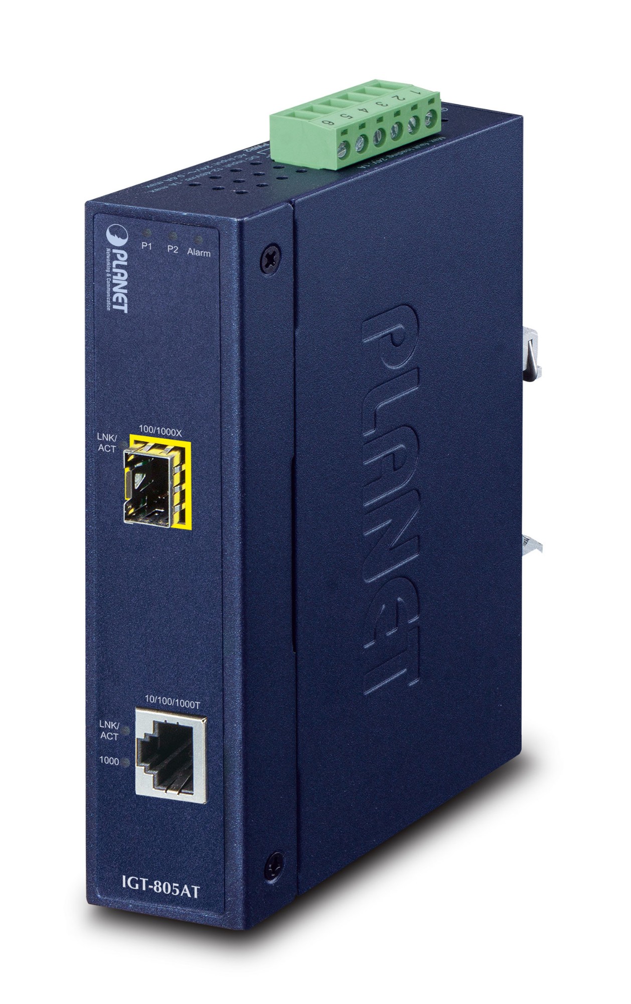 PLANET IGT-805AT network media converter 1000 Mbit/s Blue